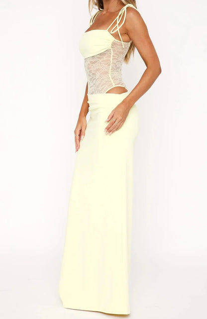 Admire Me Maxi Dress Lemon